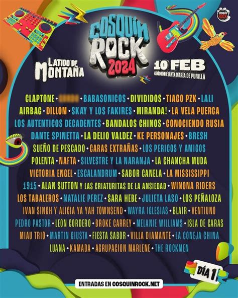 Cosquín Rock anunció su grilla 2024 cuándo es y quiénes tocan Radio