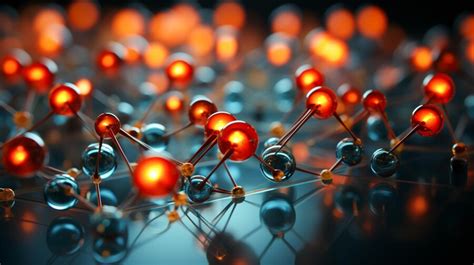 Premium Ai Image Atoms And Molecules Model Of Atoms Science Background