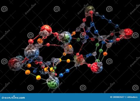 Complex Molecular Structure of Dna Double Helix, with Additional ...