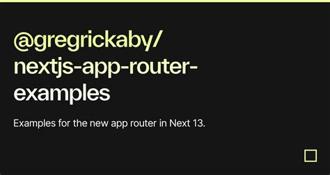 Gregrickaby Nextjs App Router Examples Codesandbox