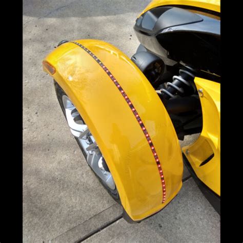 X Dual Color Led Fender Channel Strip Red Amber Can Am Spyder Smd