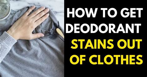 How To Remove Deodorant Stains From Shirts Stylepersuit