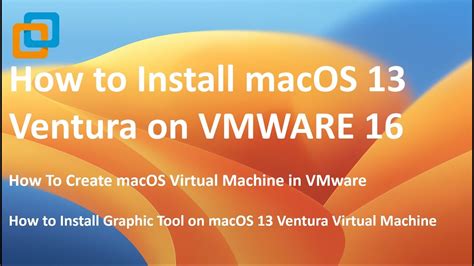 How To Install Macos 13 Ventura On Vmware Create Ventura Virtual