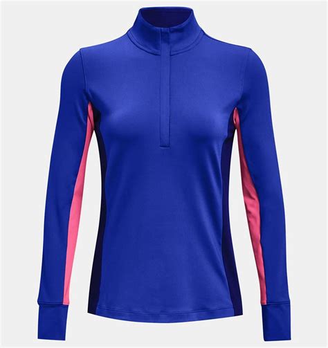 Under Armour Womens Ua Storm Midlayer 1 2 Zip Versa Blue Pink Punk