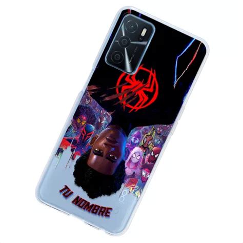 Funda Para Oppo Spiderman Miles Personalizado Tu Nombre Meses Sin