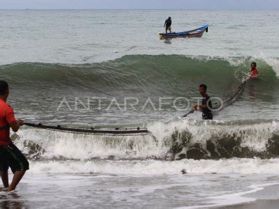 TANGKAPAN NELAYAN PUKAT DARAT TRADISIONAL MELIMPAH ANTARA Foto