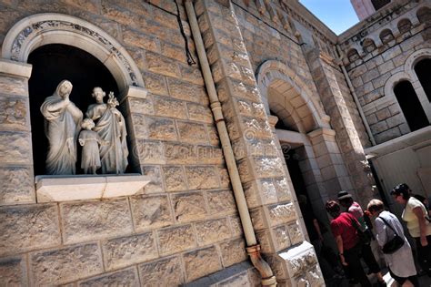 The Basilica of the Annunciation in Nazareth Stock Image - Image of interior, floor: 26193013