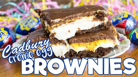 Cadbury Creme Egg Brownies Easter Recipes The Starving Chef Youtube