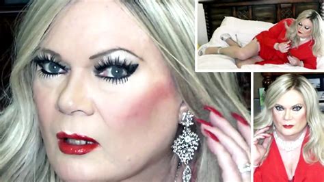 Crossdresser Tgirl Red Dress Red Lingerie Silver Accessories Jun YouTube
