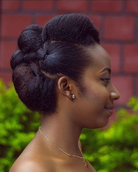 Natural Hair Updo Ideas For Black Women Womenhairstyleslong Makeupbeautytips In 2020 With