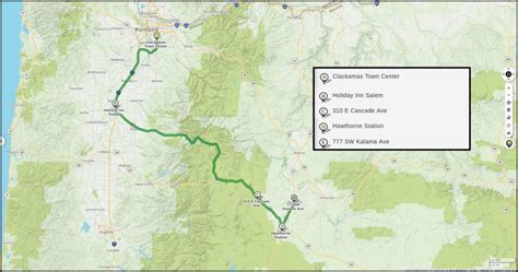 Portland to Bend Route Map | Shuttle Oregon