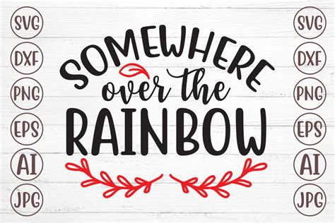 Somewhere Over The Rainbow Graphic By Svgmaker · Creative Fabrica