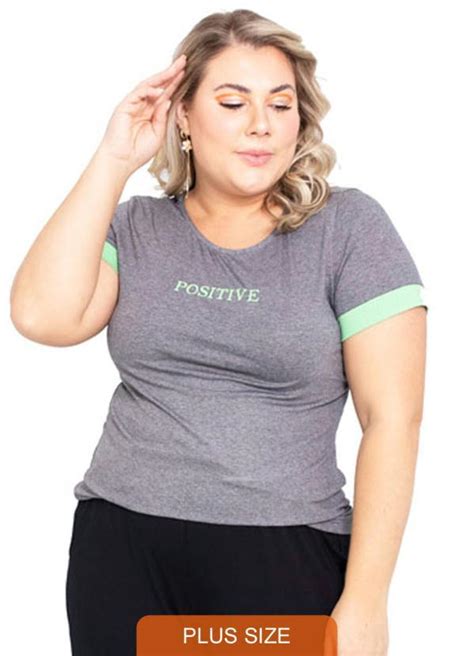 Blusa Plus Size Mescla Escuro Lepoque