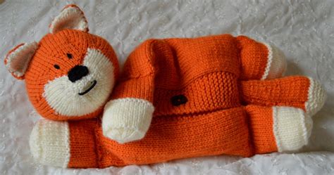 Fox Pyjama Case Knitting Pattern Knitting By Post