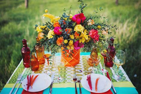 Beautiful Outdoor Dinner with Table in the Garden. Stock Photo - Image ...