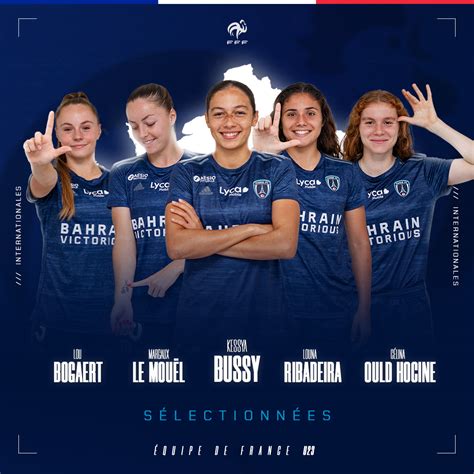 Parisiennes Avec L Quipe De France U Paris Fc