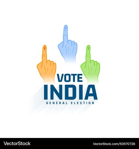 Vote india general election background Royalty Free Vector