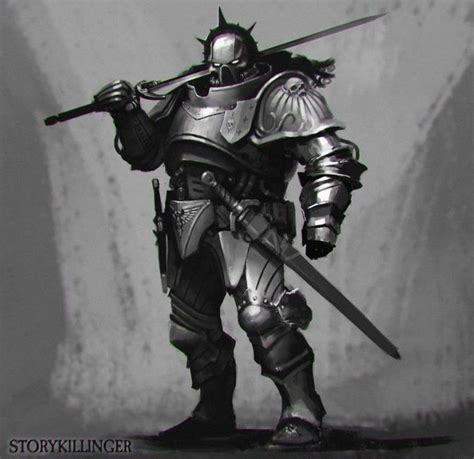 Space Marine Knight By Storykillinger Imaginarywarhammer Space