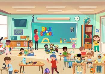 Picture Description Busy Classroom Scene By Sophie Keating Tpt