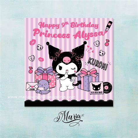 Kuromi Birthday Banner