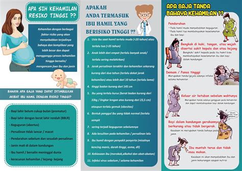 Leaflet Ibu Hamil Resiko Tinggi Desainkuni