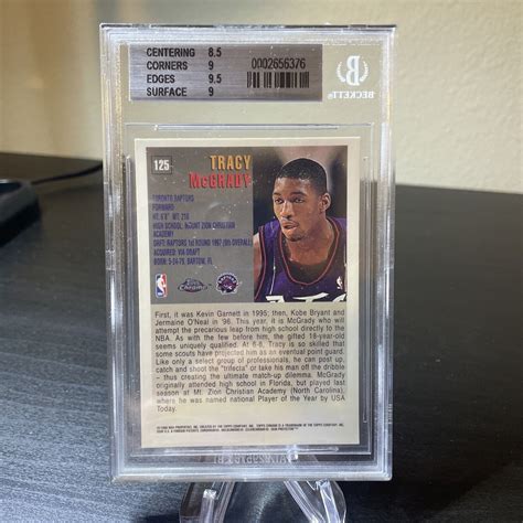 Topps Chrome Tracy Mcgrady Rookie Card Rc Bgs Mint