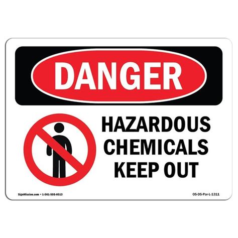 Signmission Safety Sign OSHA Danger 10 Height 14 Width Aluminum