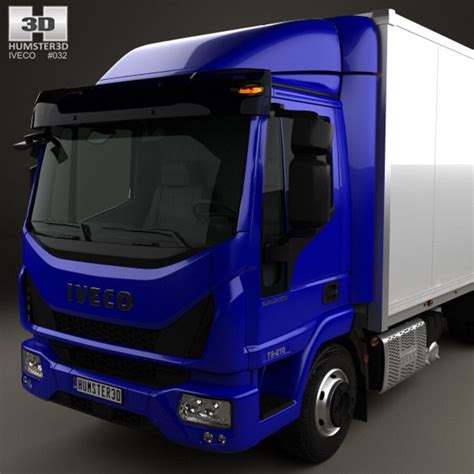 Iveco EuroCargo 75 210 Caminhão de Baú 2015 Modelo 3D 249 c4d 3ds