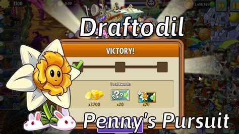 Plants Vs Zombies Penny Pursuit Draftodil Week Day Boss