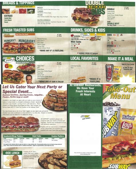 Subway Menu | PDF | Sandwich | European Cuisine