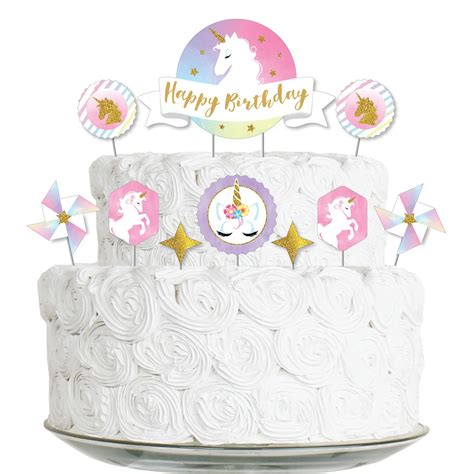 Big Dot Of Happiness Rainbow Unicorn Magical Unicorn Birthday Party