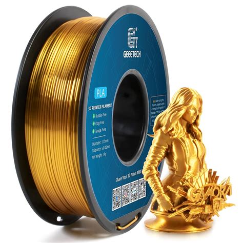 Geeetech Pla Filament Mm Silk Gold D Drucker Filament Pla Kg