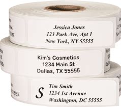 Address Labels on a Roll | Personalized labels, Address labels, Return address labels