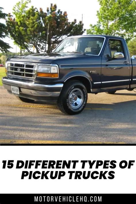 15 Different Types of Pickup Trucks - Motor Vehicle HQ