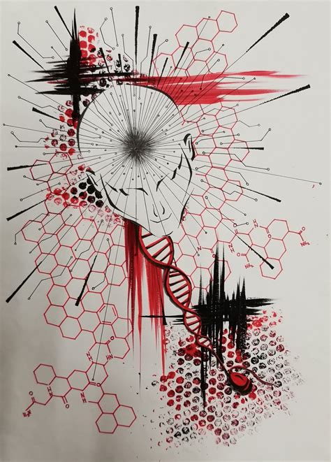 Abstract Trash Polka Tattoo Design