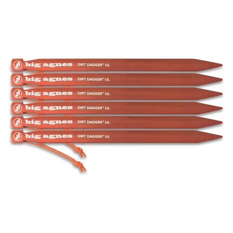 Big Agnes Dirt Dagger Ul Tent Stakes Pack Camping