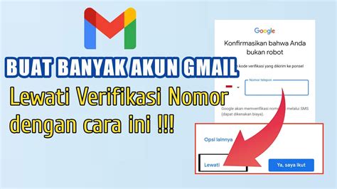 Cara Buat Akun Gmail Banyak Tanpa Nomor Hp Terbaru Lewati Verifikasi