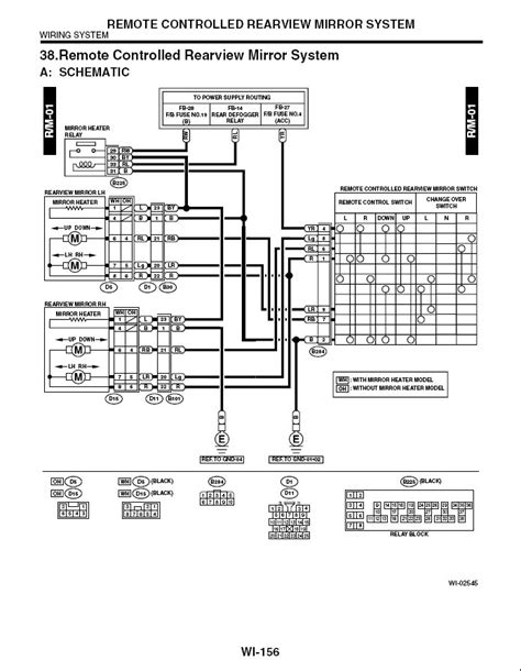 Connector Wiring Diagram Electric Mirror