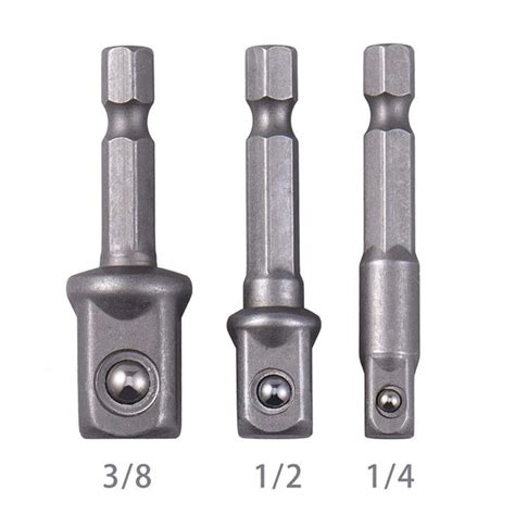 Steel Socket Adapter Hex Shank To Extension Drill Bits