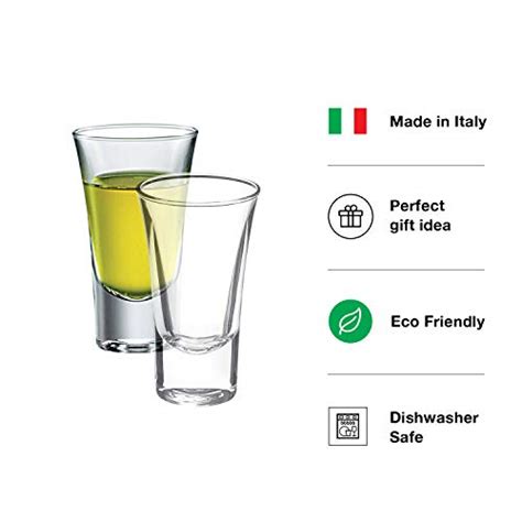 Bormioli Rocco Dublino Collection Shot Glasses Set Of 6 Clear Shot