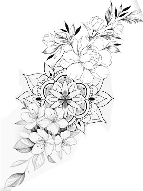 Pin On Projetos Mandala Tattoo Sleeve Women Mandala Flower Tattoos Unique Half Sleeve Tattoos