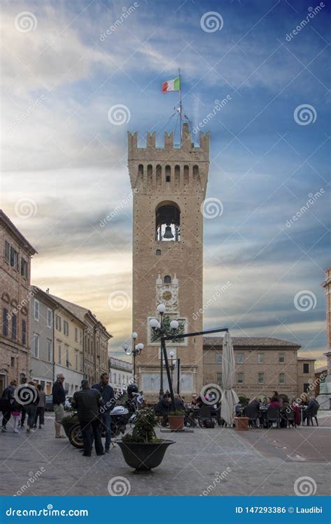 Recanati editorial photo. Image of italian, landscape - 147293386