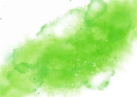 Fondo De Textura De Acuarela Verde Pintado A Mano Vector Gratis