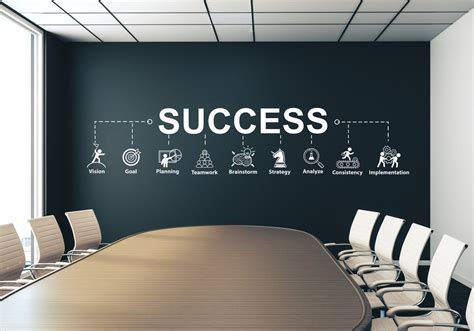 Success Wall Decal Office Decal Office Wall Art Office Decor