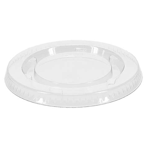 Classic PET Flat Lid For 2 Oz Portion Cup Pactiv Evergreen