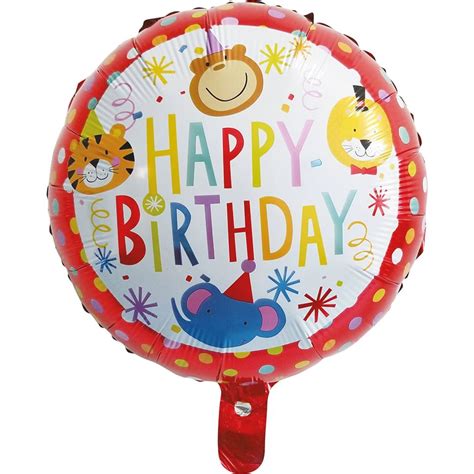 TIB Heyne "Happy Birthday" Animals - Foil Balloon - Playpolis