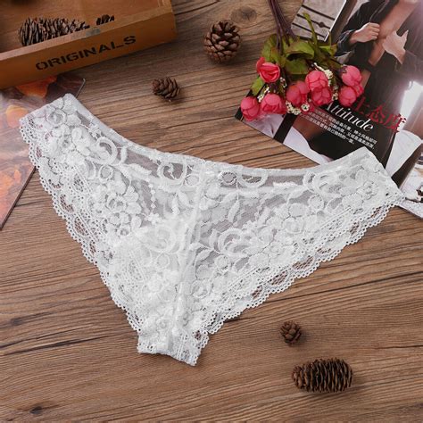 Sissy Pouch Panties Men Lace Bikini Briefs G String Thongs Low Rise Underwear EBay