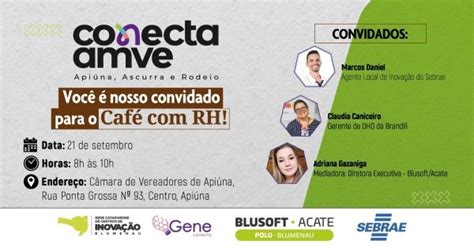 Conecta AMVE Café RH em Apiúna Sympla