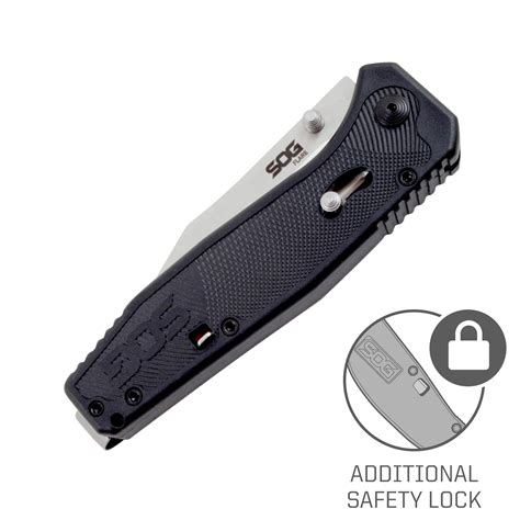 Sog Flare Folding Knife And Pocket Knife Assisted Opening Tech Knife W 3 5 Inch Stainless