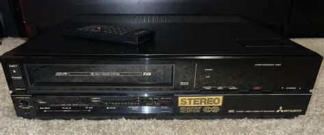 MITSUBISHI HS 410UR VINTAGE Hifi Stereo VHS VCR 1985 Hi Fi With